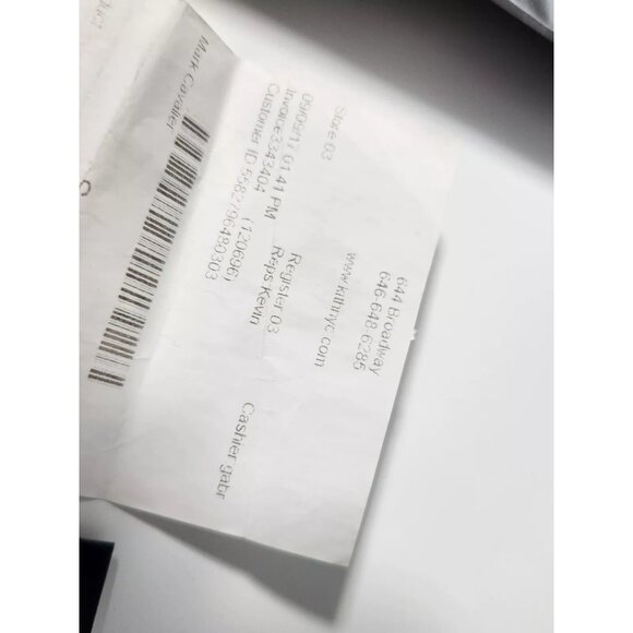 Kith Black on White Box Logo Tee Mens Size X-Small Very Rare 2017 - Picture 9 of 10